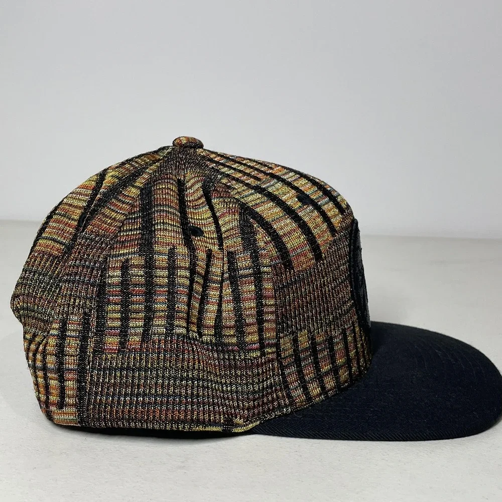 Mitchell & Ness Philadelphia 76ers Snapback Hat Multi Color Metallic Woven Black